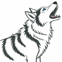 Siberian Husky Dog Vector