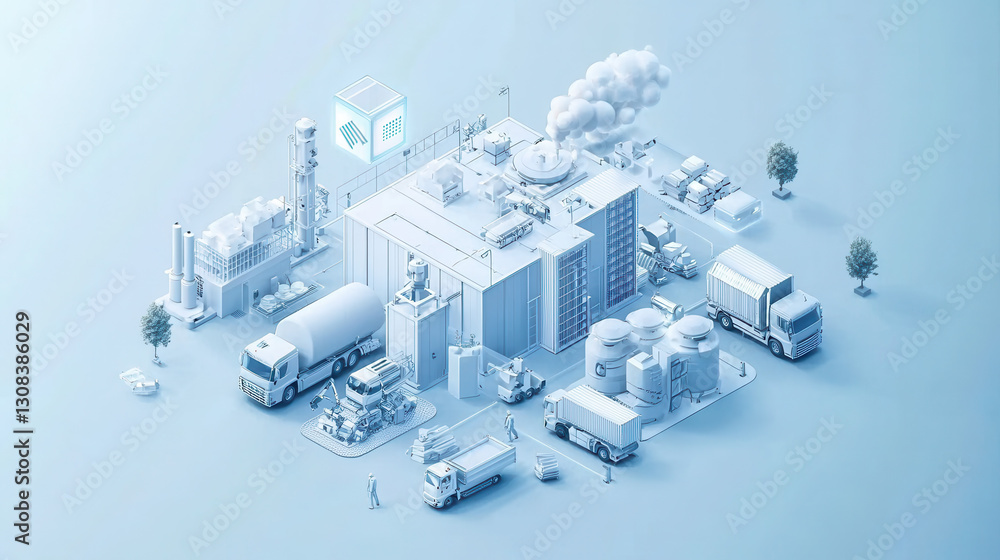 Poster industrial automation with intelligent sensors enhances efficiency and productivity in manufacturing