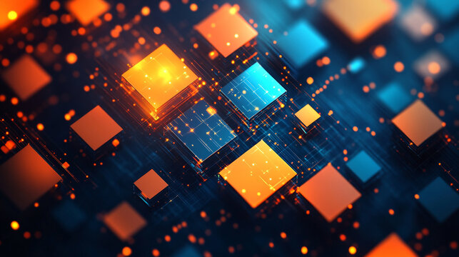 A mesmerizing geometric digital artwork with neon colors showcasing intricate patterns and vibrant glowing lines A dynamic composition symbolizing energy technology and futuristic creativity