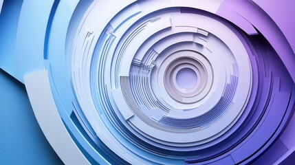 Futuristic paper art background merging layered cut outs with digital grid, representing cyber politics and digital rights Generative AI