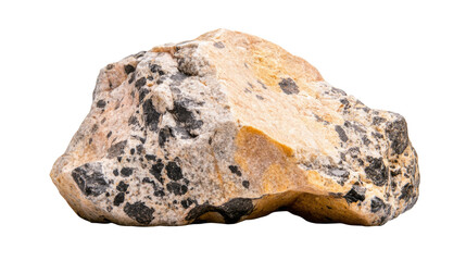 Fototapeta premium A large rock with a gray and tan color