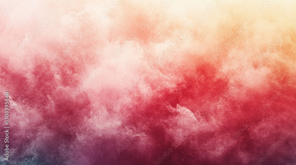 Poster a modern gradient background with red and white tones, smooth blurred effect, and subtle noise textu