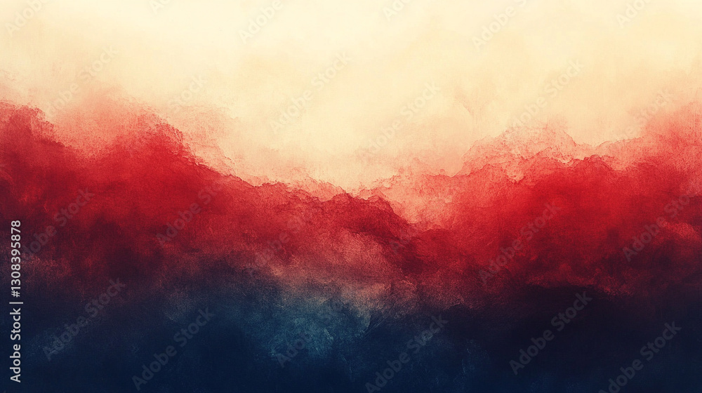 Poster a modern gradient background with red and white tones, smooth blurred effect, and subtle noise textu