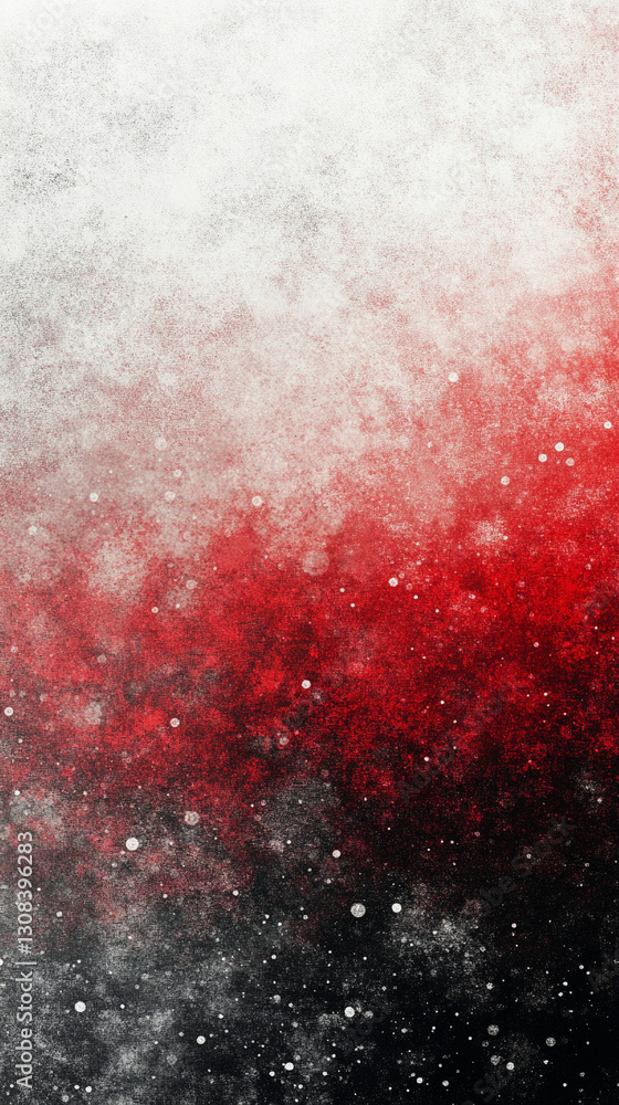 Poster a modern gradient background with red and white tones, smooth blurred effect, and subtle noise textu