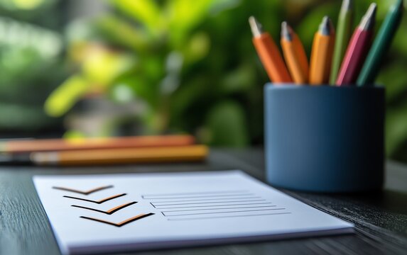 Document with a checkmark symbolizing quality control, auditing, and compliance, highlighting the document review process and quality assurance