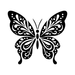 Simple Flat Butterflies Vector Illustration & Logo Design