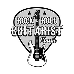 vector emblem design for music posters and t-shirts monochrome