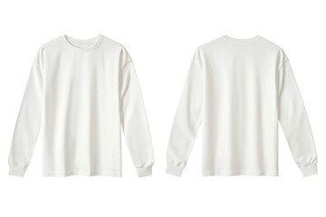 Blank white long sleeve shirt mockup