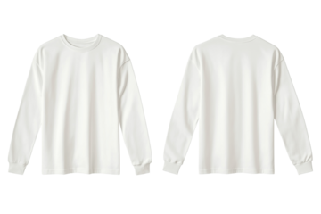 Blank white long sleeve shirt mockup