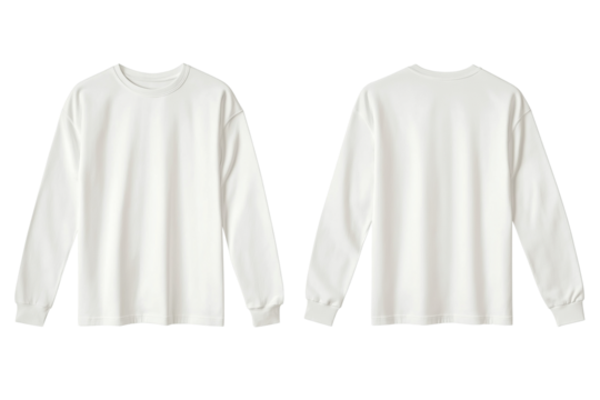 Blank white long sleeve shirt mockup