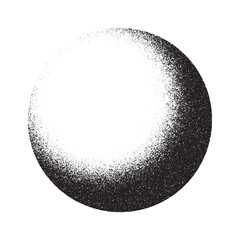 Noise gradient vector texture. Dotwork gradient pattern background. Black noise stipple dots. Sand grain effect. Abstract noise dotwork pattern. Gradient circles. Stochastic dotted grunge banner