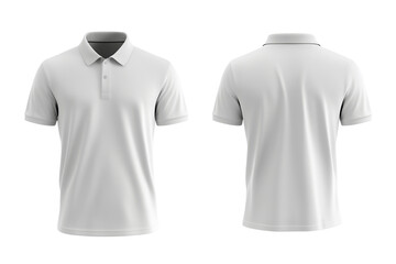 White Polo Shirt Mockup Front & Back View