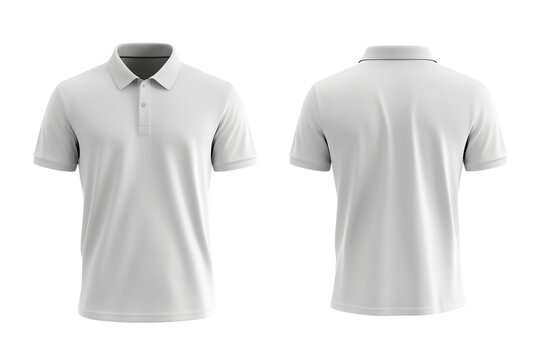 White Polo Shirt Mockup Front & Back View