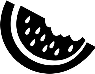 watermelon icon, fruit, seed, healthy