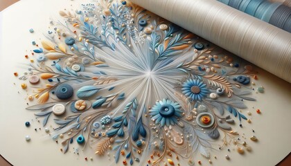 Interfaced Organza An Organza fabric with a layer of interfacing