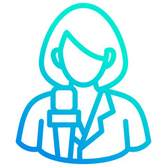 Obraz premium Reporter Icon