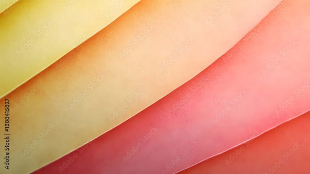 Poster diagonal layers of colorful material displayed in close up