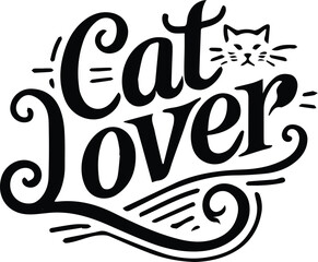 Cat Lover T-Shirt Design