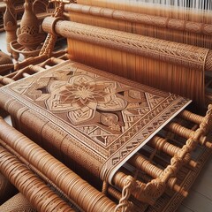 Loom Woven Rattan Rattan woven using a loom allowing for more co