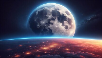 Lunar Proximity The closeness of the moon to Earth during a supe