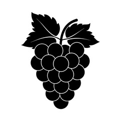 Grape silhouette vector