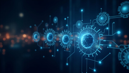 AI-Powered Insights: Flat Neural Network Holograms in Futuristic Design