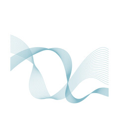 Abstract Curve Wave Line
