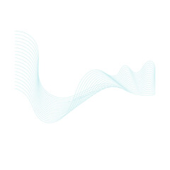 Abstract Curve Wave Line