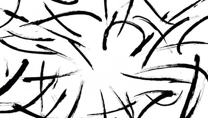 Fototapeta premium A Collection of Black & White Graphics