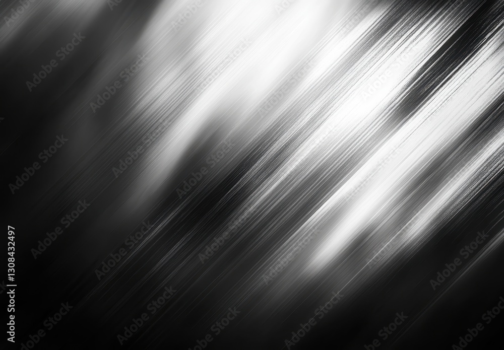 Poster abstract black and white image with motion blur effect creating a dynamic and ethereal background fo