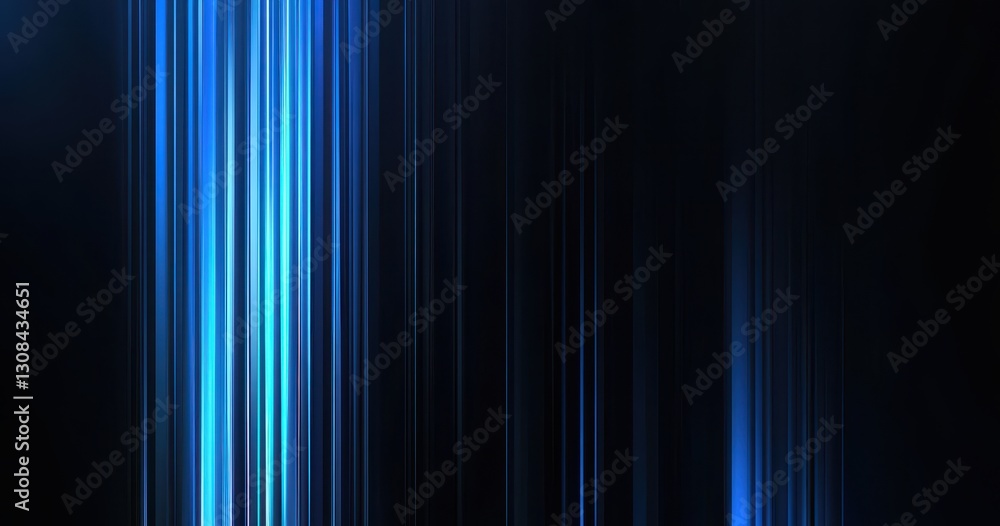 Aufkleber abstract blue light streaks on a dark background creating a modern and captivating motion effect for