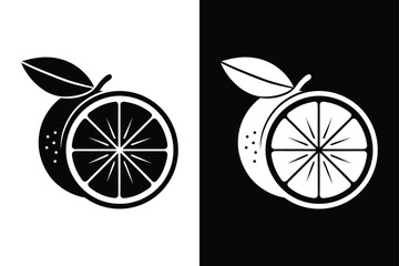 Sliced Lime Illustration Modern Black & White Graphic