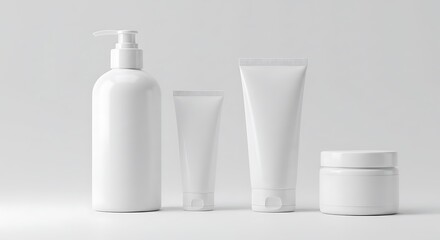 High-Resolution Blank Beauty Product Mockups – Shampoo Bottles, Lotion Tubes, Jars for Skincare & Cosmetics Brands