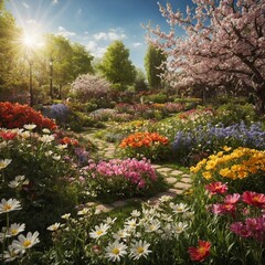 garden in spring