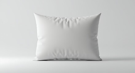 Simple pillow mockup with soft shadows on a white background.