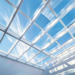 Modern Skylight Design with Geometric Pattern