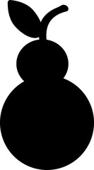 Pear vector sign, fruit, green