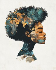 Melanin Glow: An Abstract Representation of Diversity and Empowerment in Global Illustration Design