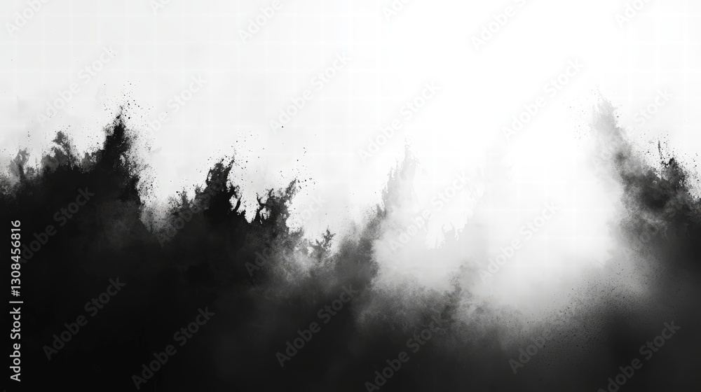 Poster striking black and white background creating a timeless and elegant visual contrast for design