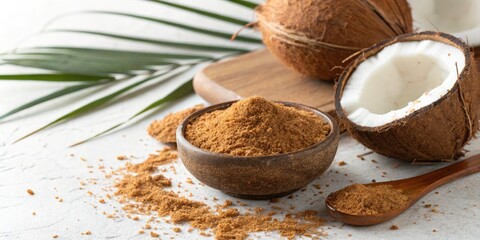 Natural Organic Coconut Sugar: Sustainable Sweetener, Unrefined, Raw, Healthy, Vegan, Gluten-Free, Low Glycemic,  Brown Sugar Alternative