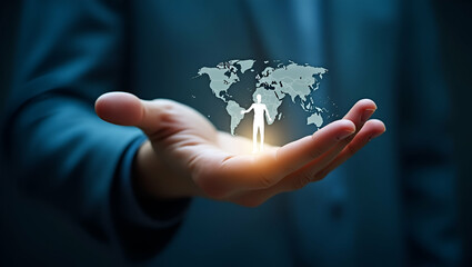 Unlocking Business Growth: Cost Efficiency & Scalability in Outsourcing - A Flat Vector Illustration