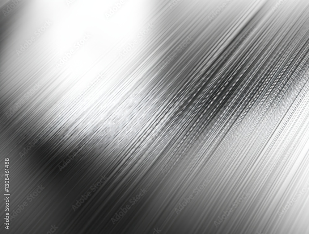 Aufkleber abstract silver metal surface with fine lines and reflections creating a sleek and modern artistic b