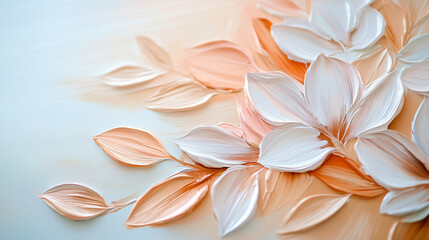 Fototapeta premium Abstract floral textured background in soft pastel tones