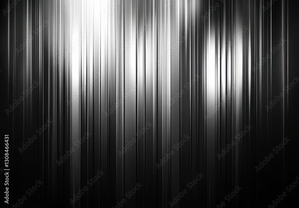 Poster abstract vertical lines in black and white creating a sleek and modern texture with smooth gradients