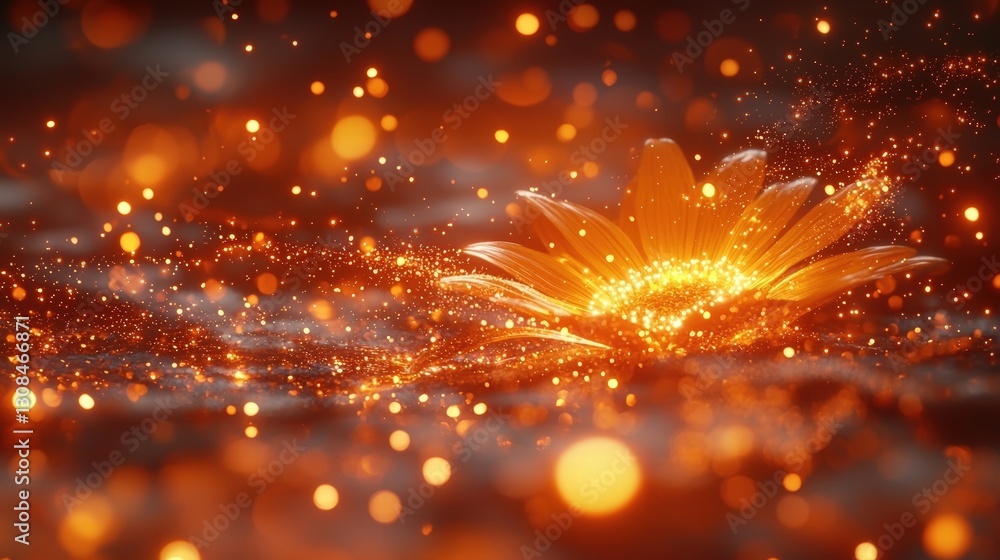 Aufkleber enigmatic book illuminated by a mysterious glowing light creating an ethereal atmosphere