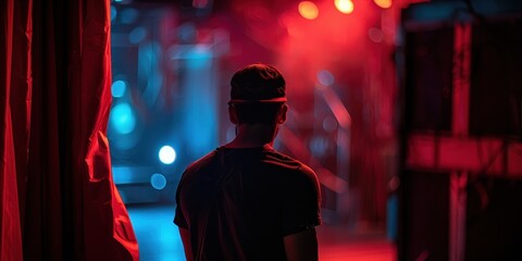 Spectator at a vibrant performance