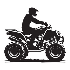 Powerful All Terrain Vehicle Ride Adventure Silhouette Illustration © Creative Image  