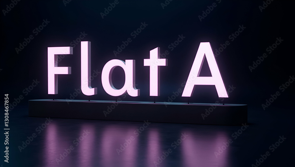 Poster flat a holographic text display for role play offering empty space for creative headlines and brand 