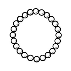 Obraz premium Elegant Circular Jewelry Design: Trendy & Chic Fashion Accessory with Glossy Minimalist Appeal