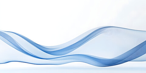 Blue flowing technology art background